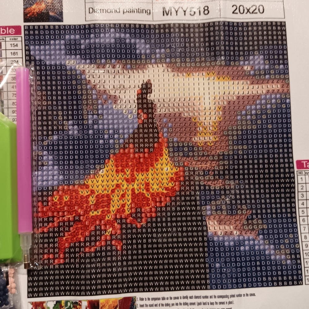 Lady On Fire Diamond Art Painting Kit 20x20